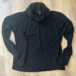 Vera Wang Black Cowl Neck Sweater with Long Sleeves